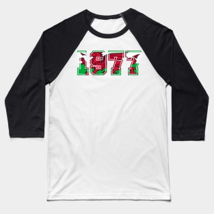 WELSH FLAG 1977 Baseball T-Shirt